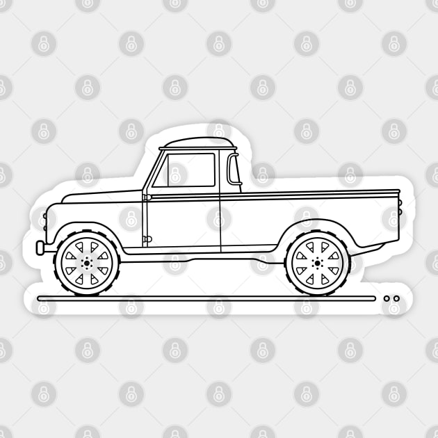 truck series iii 109 b Sticker by garistipis